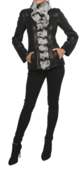 Kürk Ceket. Model No:6082_RR_BLACK