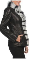 Kürk Ceket. Model No:6082_RR_BLACK